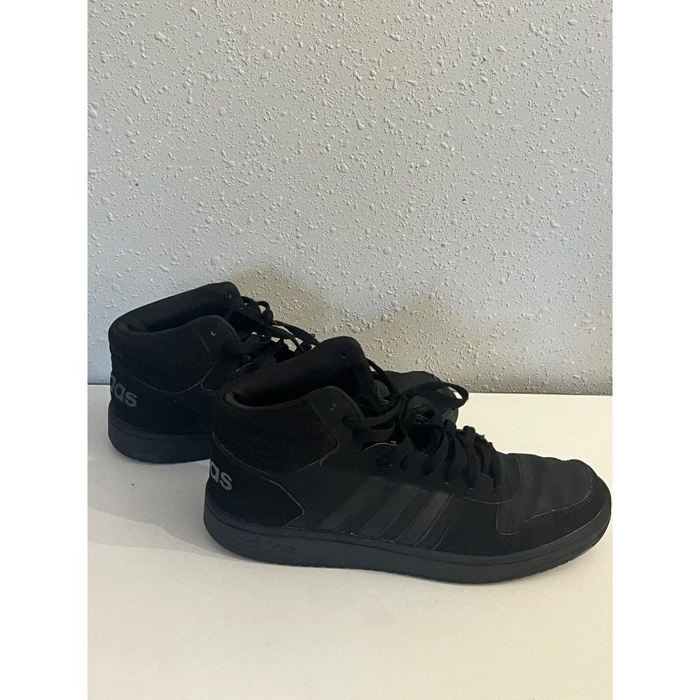 Adidas Men's Hoops black Mid basketball Sneakers size 11.5 EE